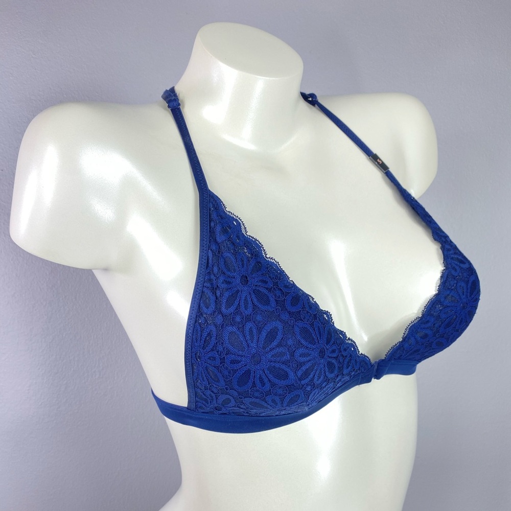 VS Blue Racerback Front Close Bra - Picture 3 of 6